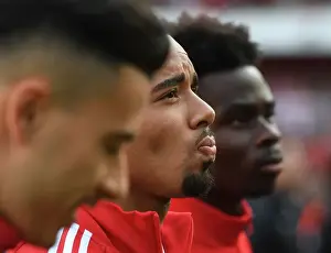Arsenal V Liverpool 2022-23 Prints: Gabriel Jesus: Arsenal's Focus Against Liverpool in 2022-23 Premier League Showdown