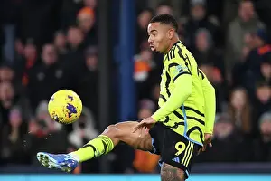 Luton Town V Arsenal 2023-24 Prints: Gabriel Jesus in Control: Arsenal's Premier League Victory over Luton Town (2023-24)