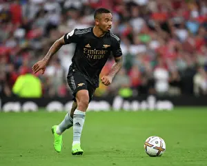 Manchester United V Arsenal 2022-23 Prints: Gabriel Jesus Faces Off Against Manchester United in the 2022-23 Premier League Clash