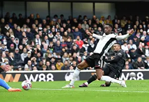 Fulham V Arsenal 2022-23 Prints: Gabriel Jesus Faces Off Against Tosin Adarabioyo: Fulham vs