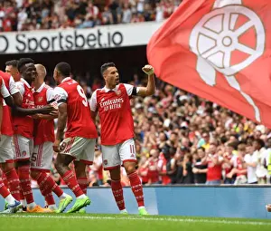 Arsenal V Sevilla - Emirates Cup 2022 Prints: Gabriel Jesus Hat-Trick: Arsenal Secures Emirates Cup Victory over Sevilla (30-07-2022)