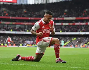 Arsenal V Leeds United 2022-23 Prints: Gabriel Jesus Hat-trick: Thrilling 3-1 Arsenal Victory over Leeds United (2022-23)