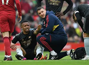 Gabriel Jesus Injury: Arsenal Star Receives Medical Attention During Liverpool vs. Arsenal, Premier League 2022-23