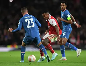 Gabriel Jesus Nutmegs Joey Veerman: Arsenal FC vs PSV Eindhoven, UEFA Europa League 2022-23