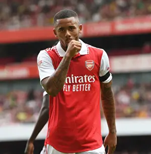 Arsenal V Sevilla - Emirates Cup 2022 Prints: Gabriel Jesus Scores: Arsenal Takes the Lead vs Sevilla in Emirates Cup