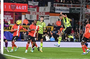 Images Dated 6th December 2023: Gabriel Jesus Scores Arsenal's Second Goal: Luton Town vs Arsenal, Premier League 2023-24