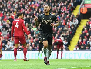 Gabriel Jesus Scores Arsenal's Second Goal: Liverpool FC vs Arsenal FC, Premier League 2022-23