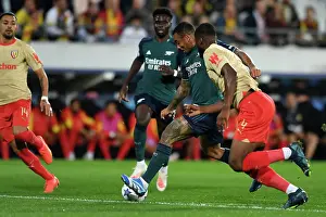 RC Lens V Arsenal 2023-24 Prints: Gabriel Jesus Scores First Arsenal Goal: Arsenal Triumphs Over RC Lens in UEFA Champions League (2023-24)