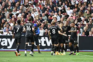West Ham United V Arsenal 2022-23 Prints: Gabriel Jesus Scores First Arsenal Goal: Arsenal's Triumph Over West Ham United in the Premier League 2022-23