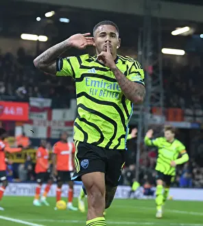 Luton Town V Arsenal 2023-24 Prints: Gabriel Jesus Scores First Arsenal Goal in Luton Town Victory, 2023-24 Premier League
