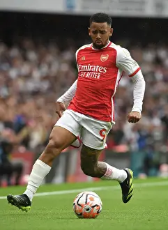 Arsenal V Fulham 2023-24 Prints: Gabriel Jesus Shines: Arsenal's Victory Over Fulham (2023-24)