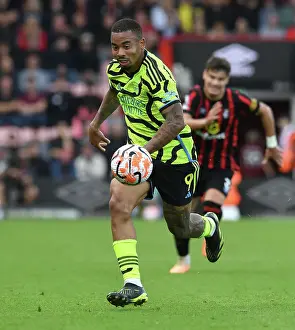 AFC Bournemouth V Arsenal 2023-24 Prints: Gabriel Jesus Strikes: Arsenal's Victory Over AFC Bournemouth in the 2023-24 Premier League