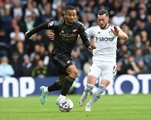 Leeds United V Arsenal 2022-23 Prints: Gabriel Jesus vs Jack Harrison: Clash at Elland Road - Leeds United vs Arsenal FC