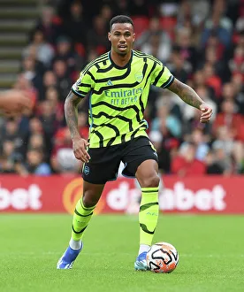 AFC Bournemouth V Arsenal 2023-24 Prints: Gabriel Magalhaes in Action: AFC Bournemouth vs. Arsenal FC, Premier League 2023-24
