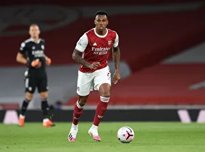 Arsenal V West Ham United 2020-21 Prints: Gabriel Magalhaes in Action: Arsenal vs. West Ham United, Premier League 2020-21