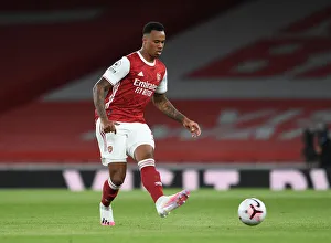 Arsenal V West Ham United 2020-21 Prints: Gabriel Magalhaes in Action: Arsenal vs. West Ham United, Premier League 2020-21