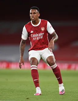Gabriel Magalhaes in Action: Arsenal vs. West Ham United (2020-21) - Premier League Showdown at Emirates Stadium