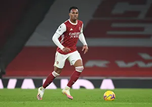 Gabriel Magalhaes in Action: Arsenal vs. Wolverhampton Wanderers (2020-21) - Emirates Stadium