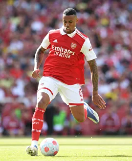 Gabriel Magalhaes in Action: Arsenal vs. Everton, Premier League 2021-22