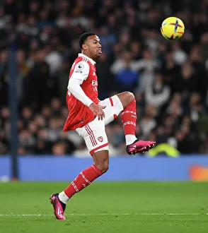 Gabriel Magalhaes in Action: Arsenal vs. Tottenham Premier League Clash 2022-23