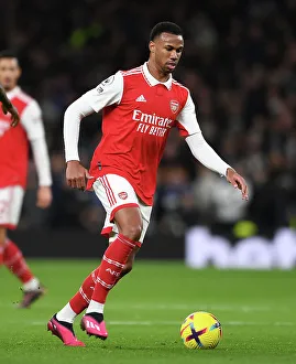 Tottenham Hotspur V Arsenal 2022-23 Prints: Gabriel Magalhaes in Action: Arsenal vs. Tottenham Hotspur, Premier League 2022-23