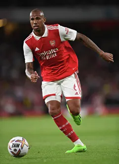 Gabriel Magalhaes in Action: Arsenal vs Aston Villa, Premier League 2022-23
