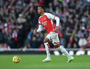 Gabriel Magalhaes in Action: Arsenal vs Burnley, Premier League 2023-24