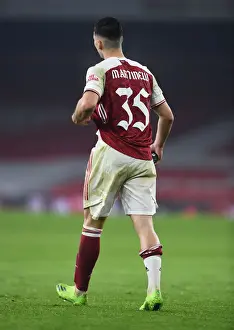 Gabriel Magalhaes in Action: Arsenal vs Manchester City - Carabao Cup Quarterfinal