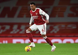 Arsenal V Southampton 2020-21 Prints: Gabriel Magalhaes in Action: Arsenal vs Southampton, Premier League 2020-21
