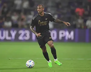 Gabriel Magalhaes in Action: Arsenal's Pre-Season Clash against Orlando City (2022-23)