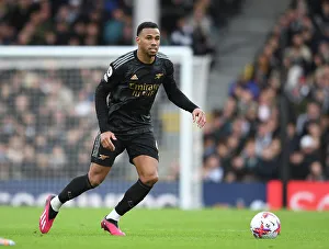 Gabriel Magalhaes in Action: Fulham vs. Arsenal, Premier League 2022-23