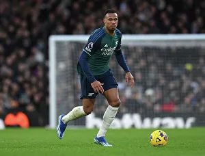 Gabriel Magalhaes in Action: Fulham vs. Arsenal, Premier League 2023-24