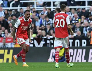Gabriel Magalhaes Celebrates Arsenal's Second Goal vs Newcastle United (May 2023)
