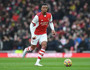 Gabriel Magalhaes Focuses at Emirates: Arsenal vs Newcastle United, Premier League 2021-22