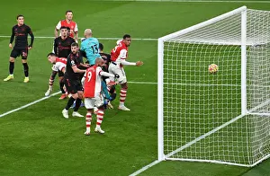 Arsenal V Southampton 2021-22 Prints: Gabriel Magalhaes Scores Arsenal's Third Goal vs Southampton (Premier League 2021-22)