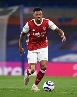 Gabriel Magalhaes at Empty Stamford Bridge: Chelsea vs. Arsenal, Premier League 2021