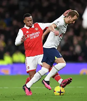 Gabriel Magalhaes Tackles Harry Kane: Tottenham vs. Arsenal, Premier League 2022-23