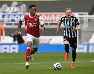 Newcastle United V Arsenal 2020-21 Prints: Gabriel Magalhaes vs. Sean Longstaff: A Battle at St
