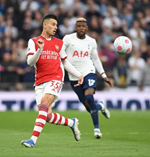 Tottenham Hotspur V Arsenal 2021-22 Prints: Gabriel Martinelli in Action: Arsenal vs. Tottenham Hotspur, Premier League 2021-22