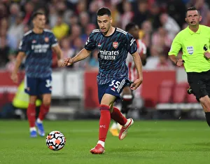 Brentford V Arsenal 2021-22 Prints: Gabriel Martinelli in Action: Brentford vs Arsenal, 2021-22 Premier League