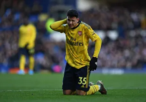 Everton V Arsenal 2019-20 Prints: Gabriel Martinelli in Action: Everton vs. Arsenal, Premier League 2019-20