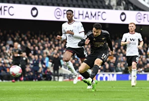 Fulham v Arsenal 2022-23 Collection: Gabriel Martinelli in Action: Fulham vs. Arsenal, Premier League 2022-23
