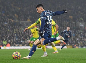 Images Dated 26th December 2021: Gabriel Martinelli in Action: Norwich City vs Arsenal, Premier League 2021-22