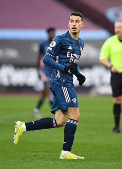 Images Dated 21st March 2021: Gabriel Martinelli in Action: West Ham United vs. Arsenal, Premier League 2020-21