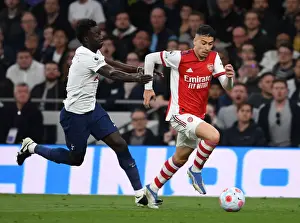 Tottenham Hotspur V Arsenal 2021-22 Prints: Gabriel Martinelli Breaks Past Tottenham's Davinson Sanchez: Arsenal vs