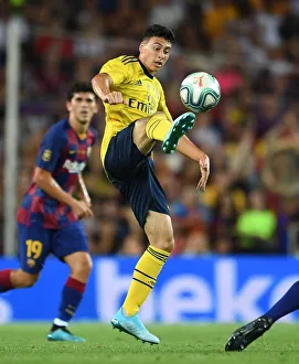 Gabriel Martinelli Faces Barcelona: Arsenal vs. FC Barcelona, 2019