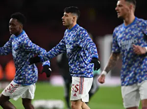 Arsenal V Liverpool Carabao Cup 2021-22 Prints: Gabriel Martinelli Readies for Arsenal's Carabao Cup Showdown Against Liverpool