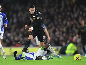 Gabriel Martinelli vs Tariq Lamptey: A Battle in the Premier League Clash between Brighton & Hove Albion and Arsenal FC