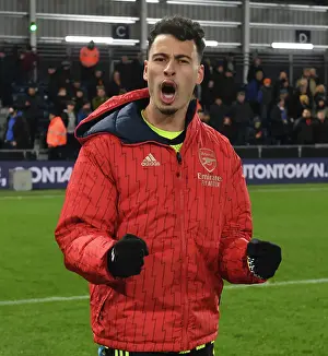 Luton Town V Arsenal 2023-24 Prints: Gabriel Martinelli's Goal Secures Arsenal's Victory over Luton Town in the Premier League (2023-24)