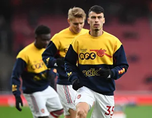 Arsenal V Southampton 2021-22 Prints: Gabriel Martinelli's Preparation: Arsenal's Determination for Arsenal vs Southampton (Premier League 2021-22)